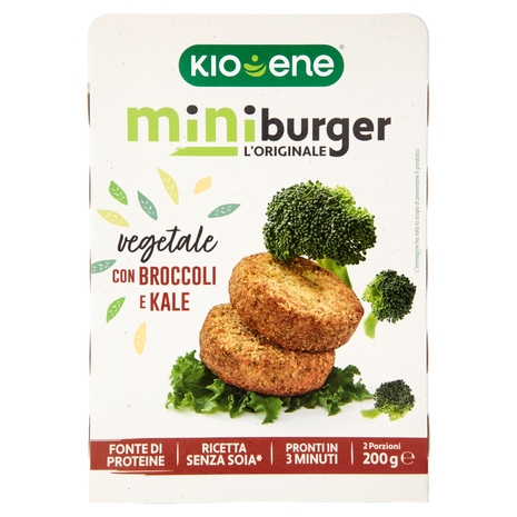 Mini Burger con Broccoli e Kale Kioene, 200 g